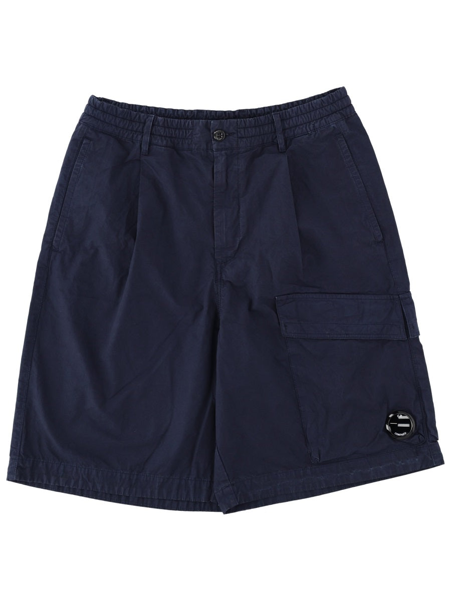 Shorts Cargo Blue Cotton