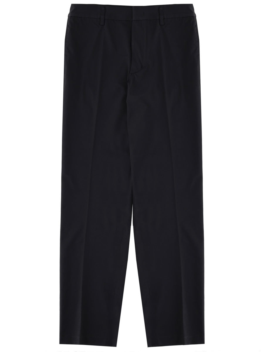 Trousers Slim Fit Blue Polyamide