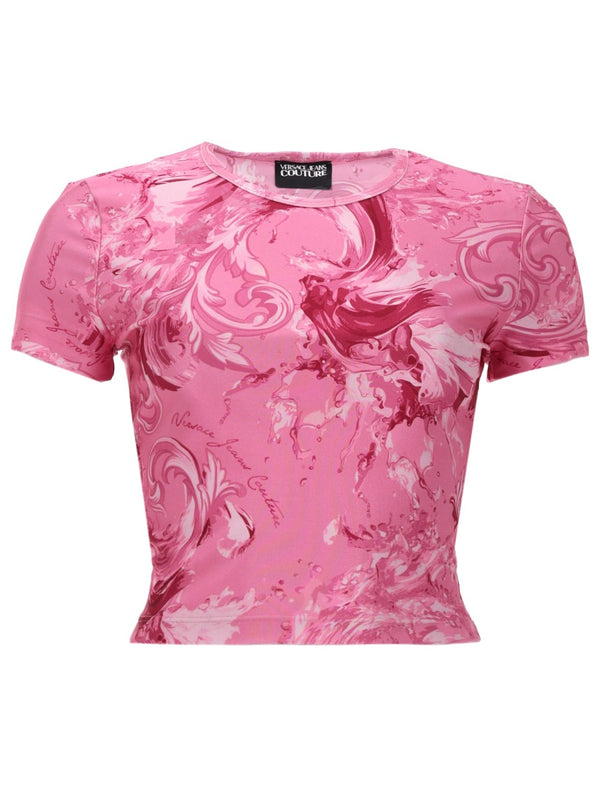 T-Shirt Wave Pink Polyamide Elastane T-shirts