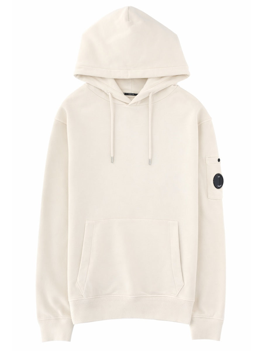 Hooded Sweatshirt Ivory Cotton Sweatshirts