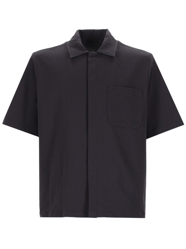Shirt With Chest Pocket Blue Polyester