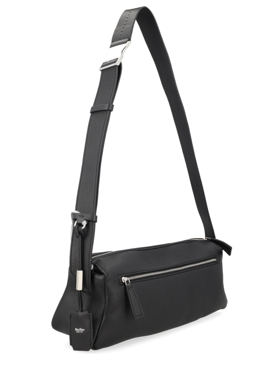 Small Leather Shoulder Bag Black