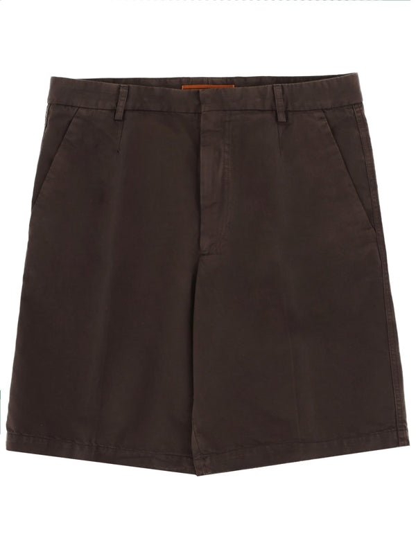 Shorts Cotton-Linen Brown