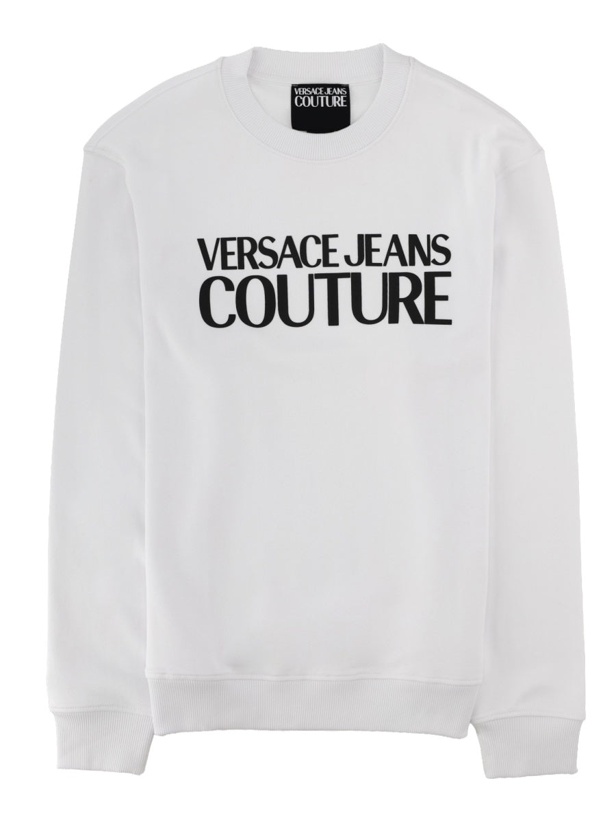 Sweatshirt With Logo White Cotton Sweatshirts
