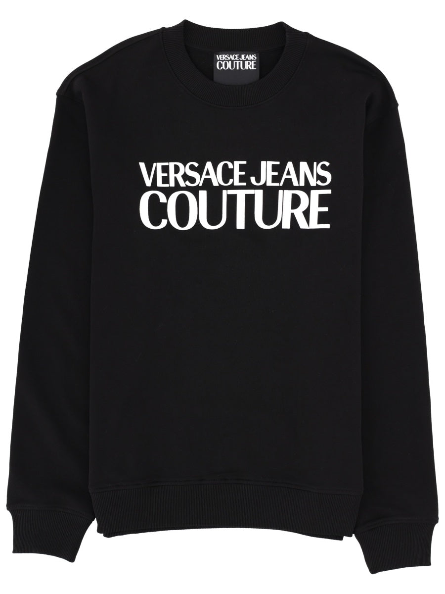 Logo Sweatshirt Black Cotton Sweatshirts