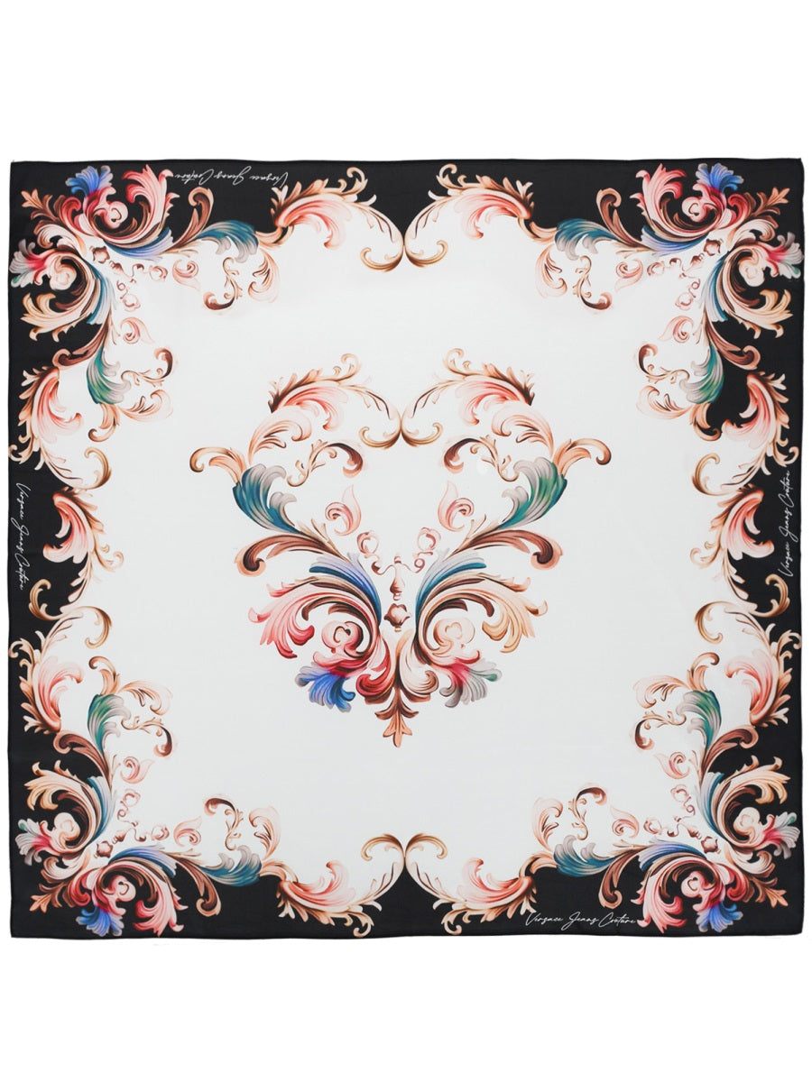Silk Foulard White Scarf