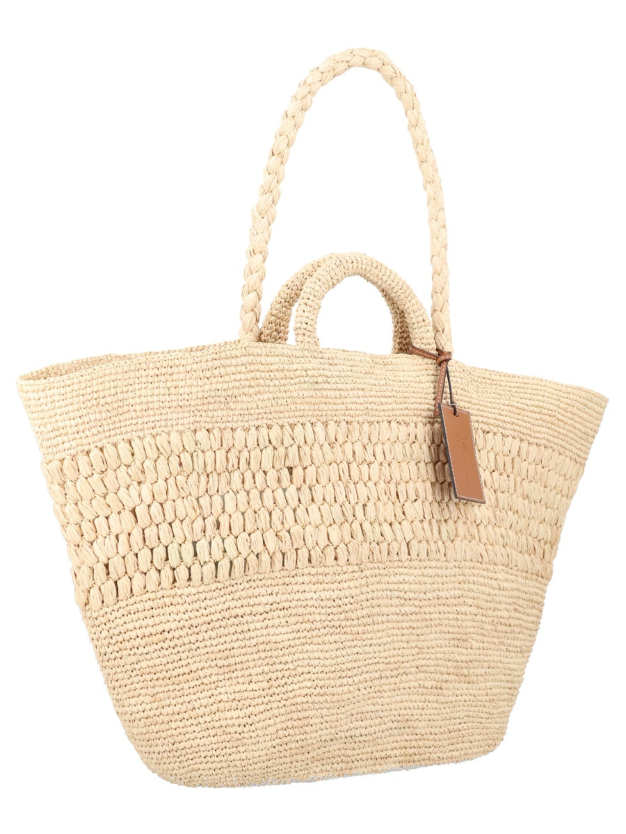 Handbag Fiji Raffia Beige Natural Handbags