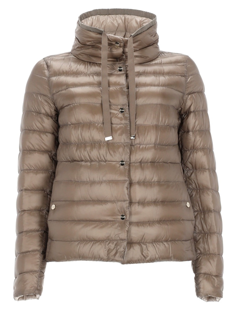 Reversible Down Jacket Dove Polyamide; Goose Feather Trench & Raincoats