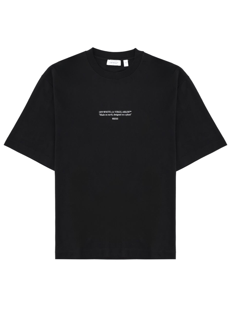 T-Shirt With Logo Black Cotton T-shirts