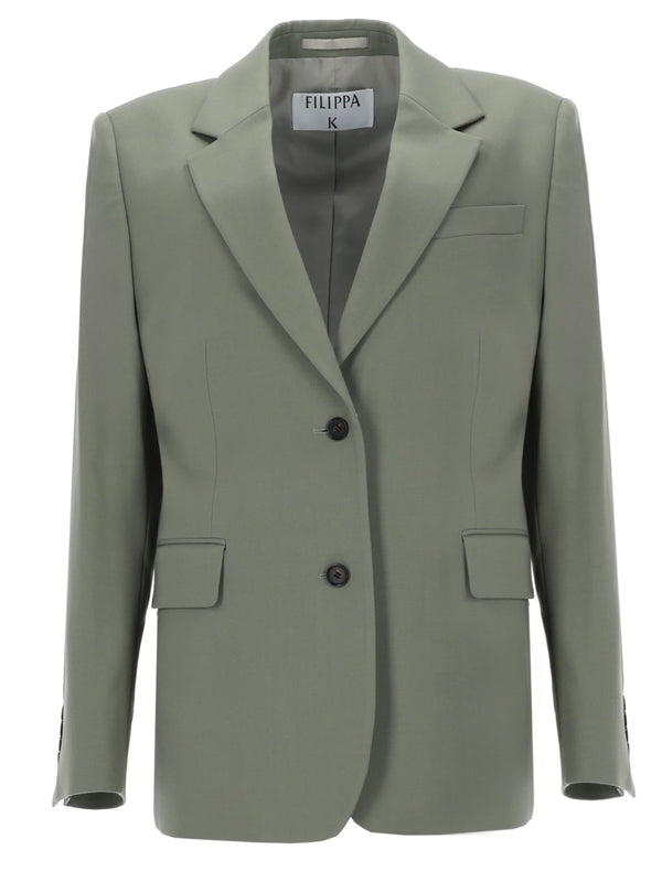 Blazer Delilah Green Polyester Jacket