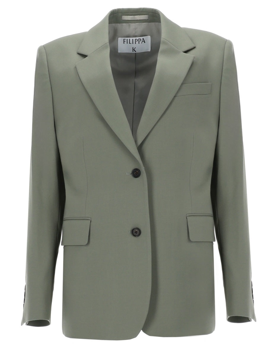 Blazer Delilah Green Polyester Jacket
