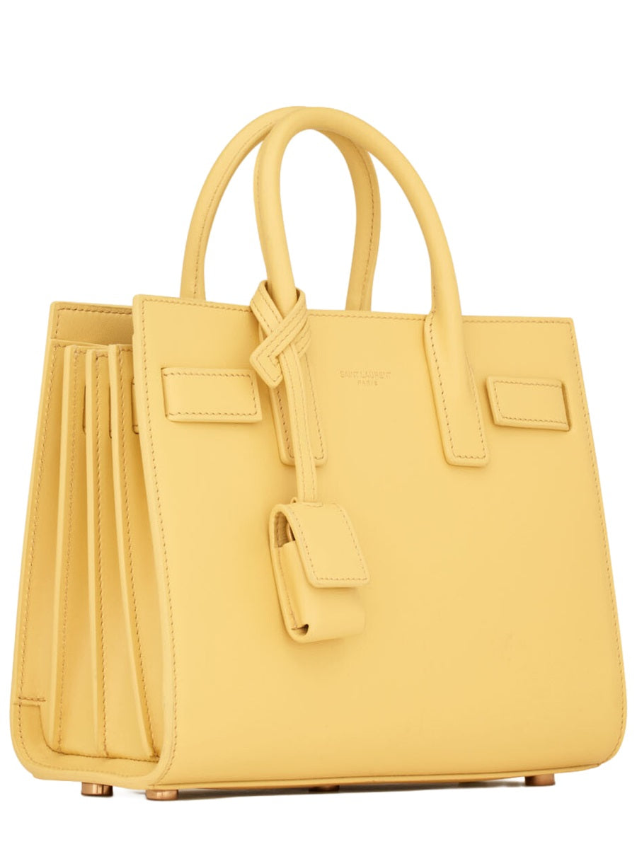 Handbag Sac De Jour Nano Yellow Calf Leather Handbags