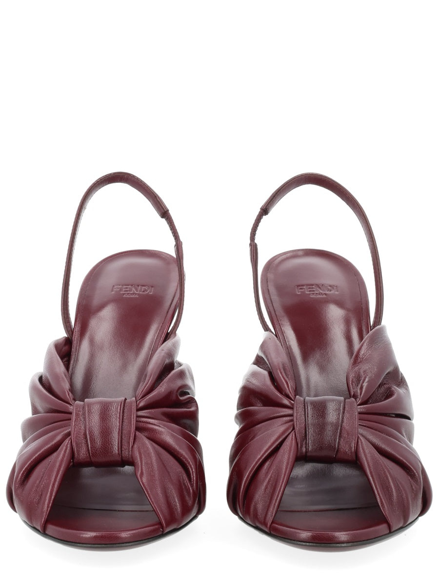 Slingback Pumps Arco Bordeaux Leather Lamb