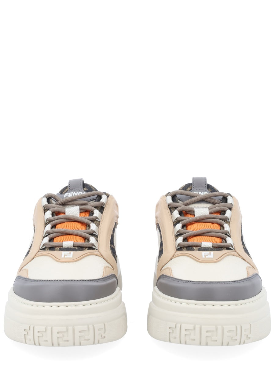 Sneakers Force Beige Leather Trainers