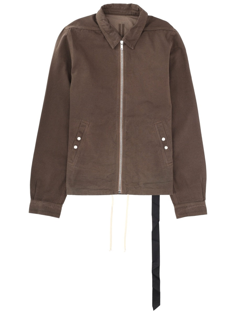 Jacket Zipfront Brown Cotton