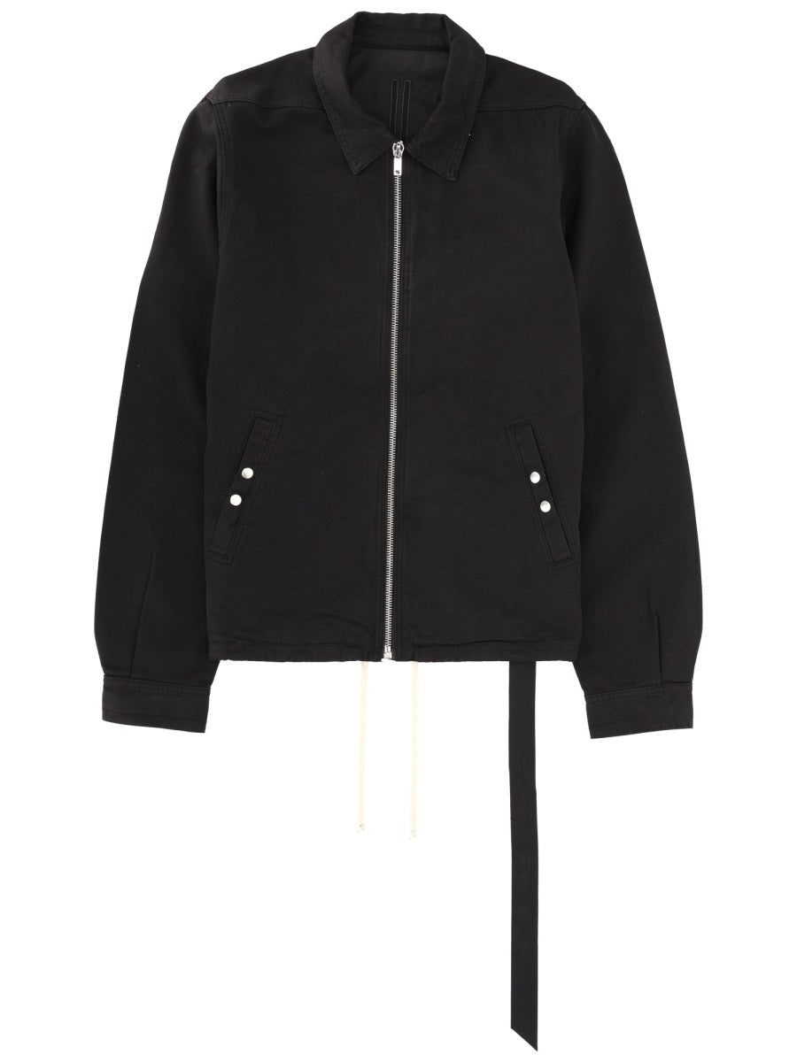 Jacket Zipfront Black Cotton