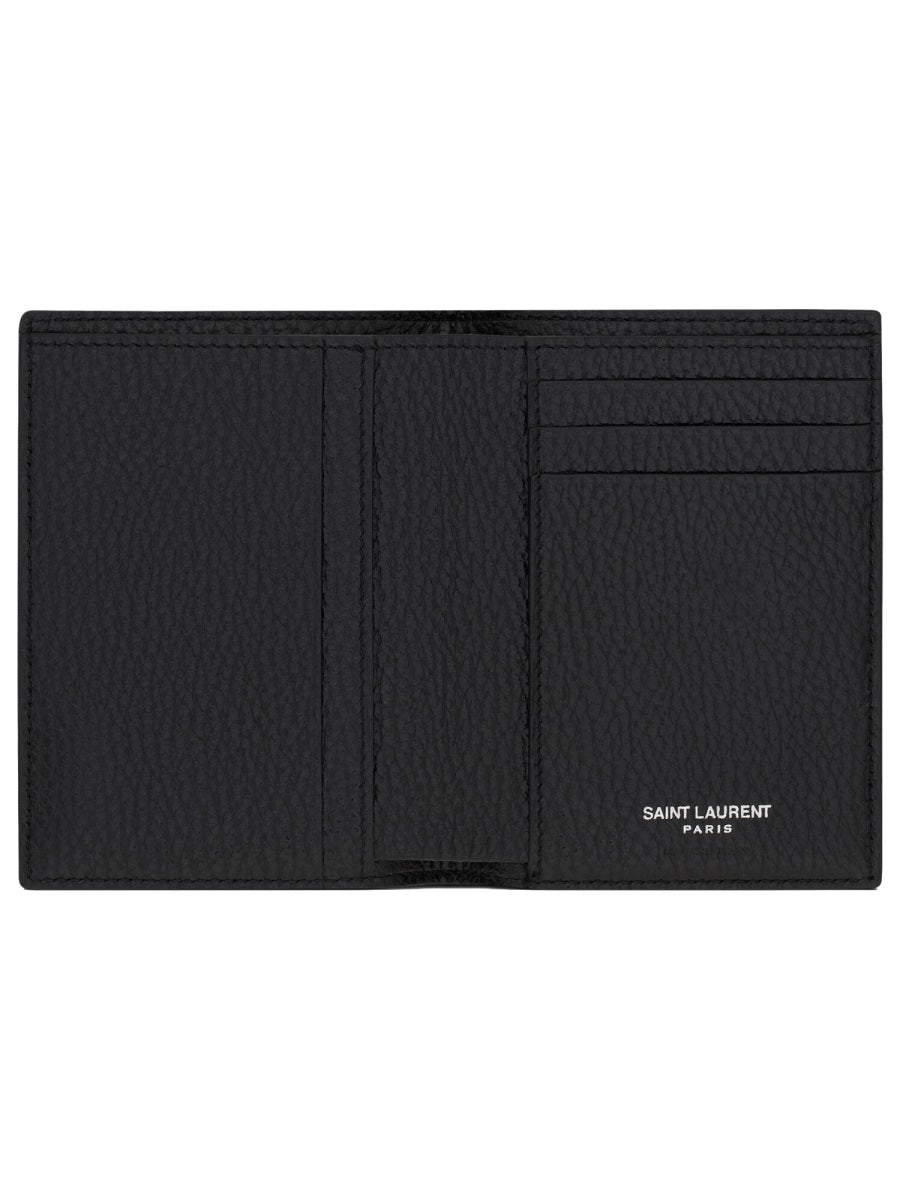 Card Holder Cassandre Black Calf Leather Wallets & Purses