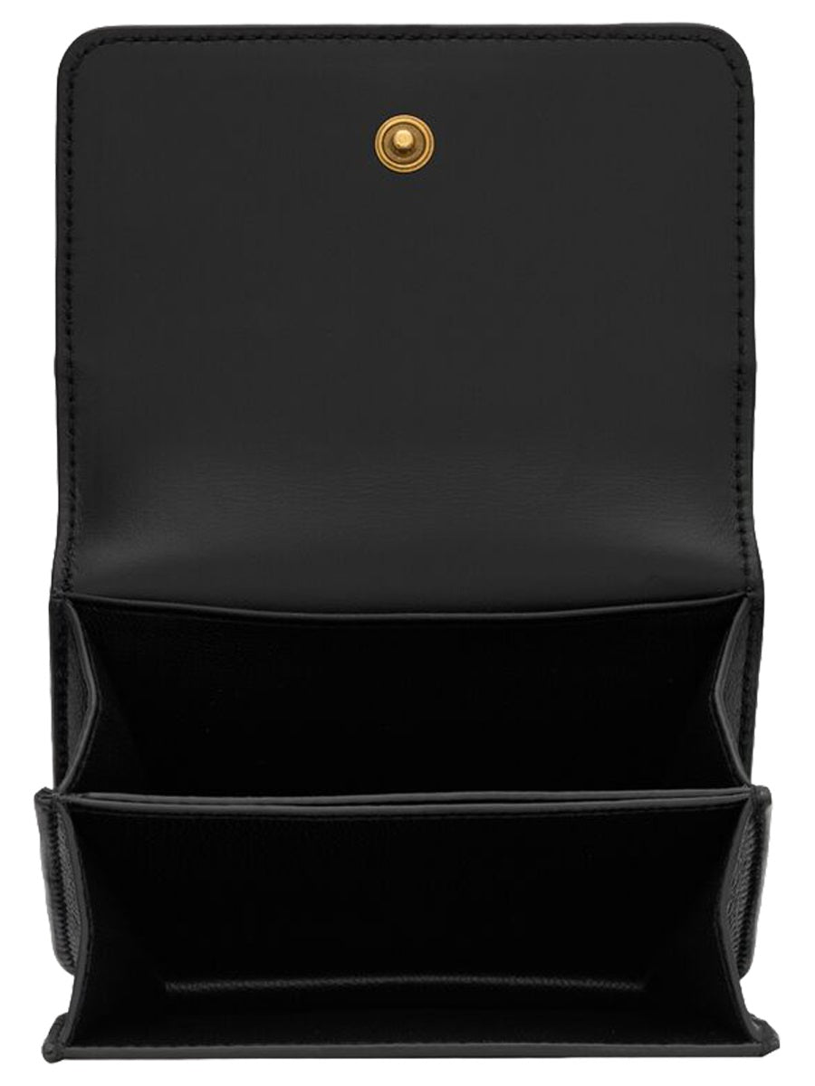 Card Holder Black Calf Leather Wallets & Purses
