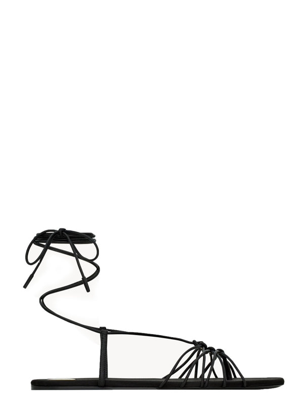 Sandals Babylone Black Viscose Silk