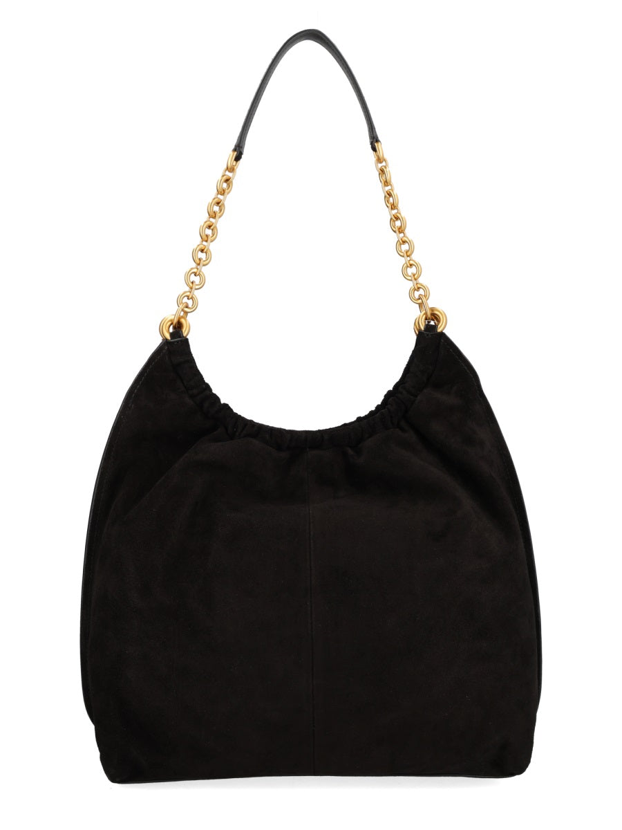 Shoulder Bag Indie Large Black Calf Leather
