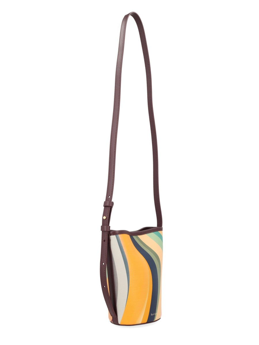 Bucket Bag Swirl Multicolour Cow Leather Shoulder