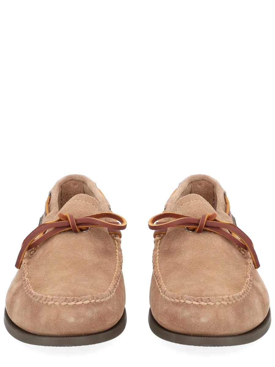Loafers Camp Moc Beige Cow Leather
