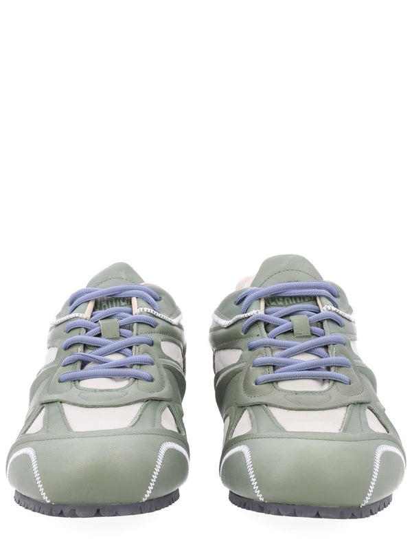 Sneakers Slow Runner Green Leather Trainers