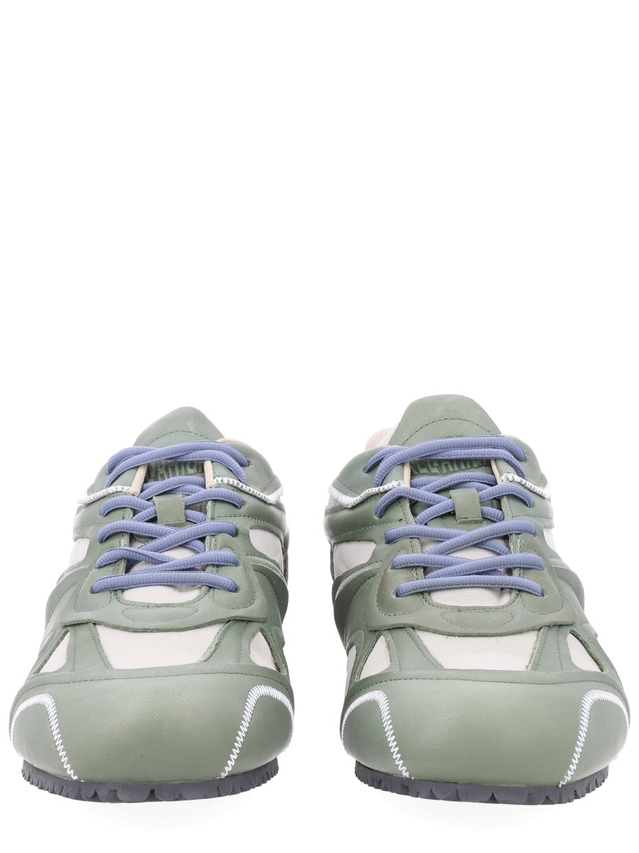 Sneakers Slow Runner Green Leather Trainers