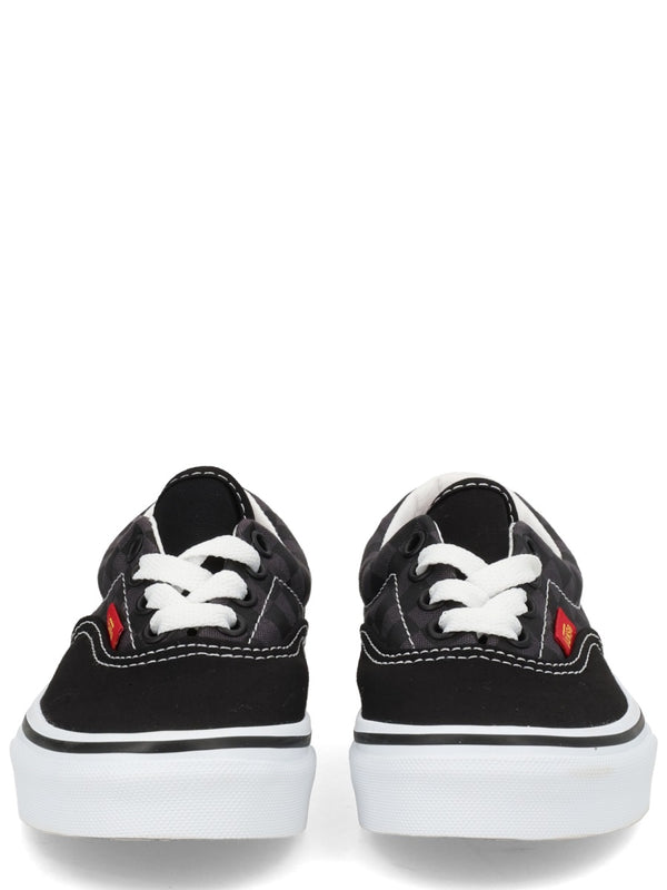 Sneakers Checkers Black Canvas Trainers