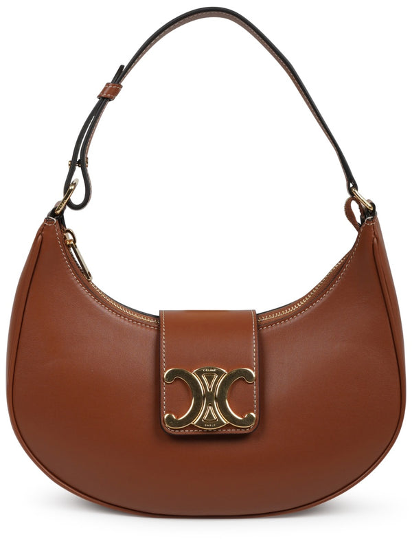 Shoulder Bag Ava Triomphe Medium Leather Buff Calfskin