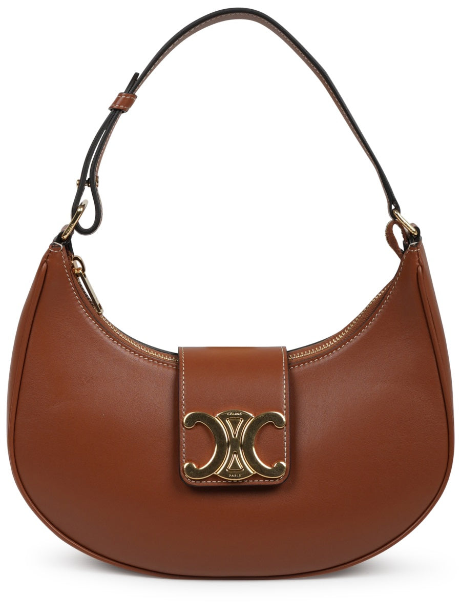 Shoulder Bag Ava Triomphe Medium Leather Buff Calfskin