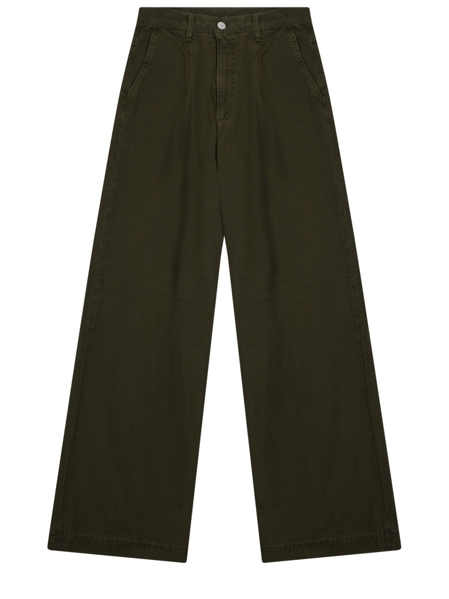 Trousers Ottavia Green Cotton