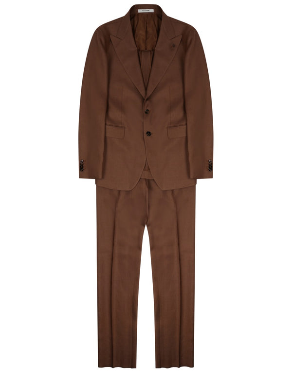 Suit Vesuvio Brown Linen Suits