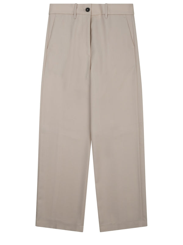 Trousers Fiamma Ivory Wool