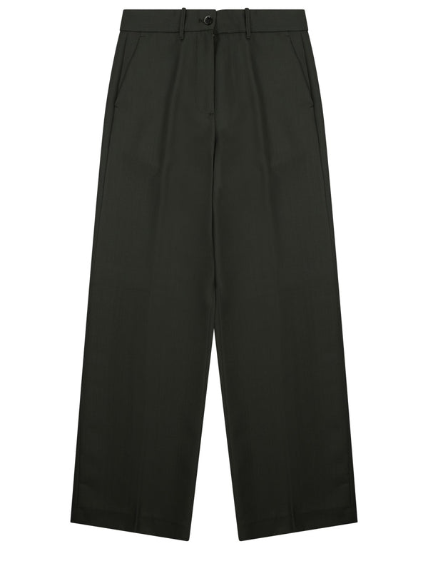 Trousers Fiamma Green Wool