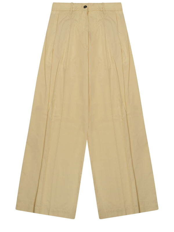 Chino Trousers Petra Yellow Cotton Elastane