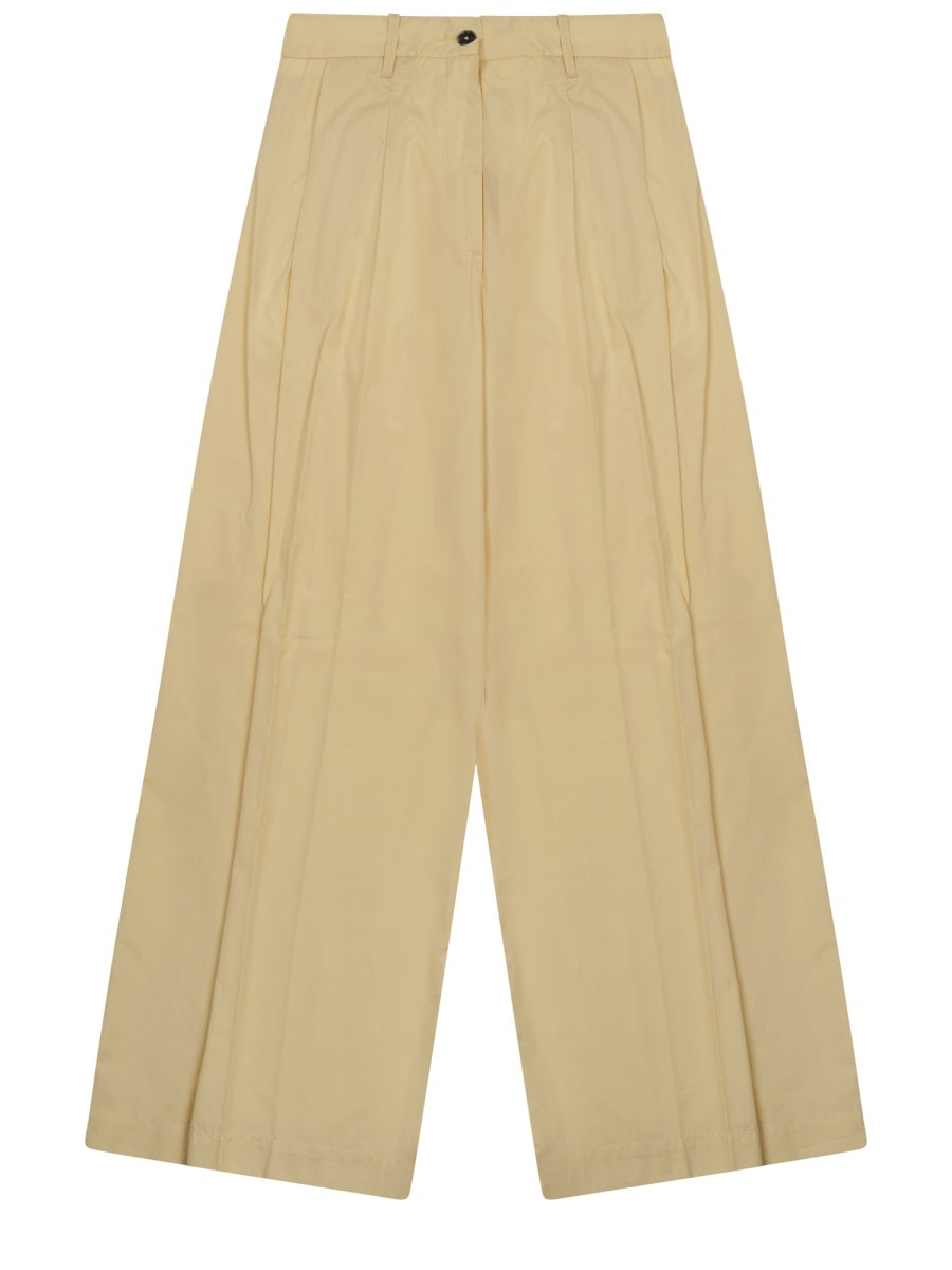 Chino Trousers Petra Yellow Cotton Elastane