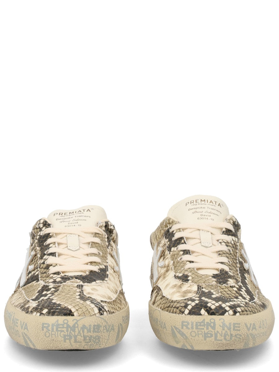Sneakers Davidd Goat Leather Multicolour Trainers