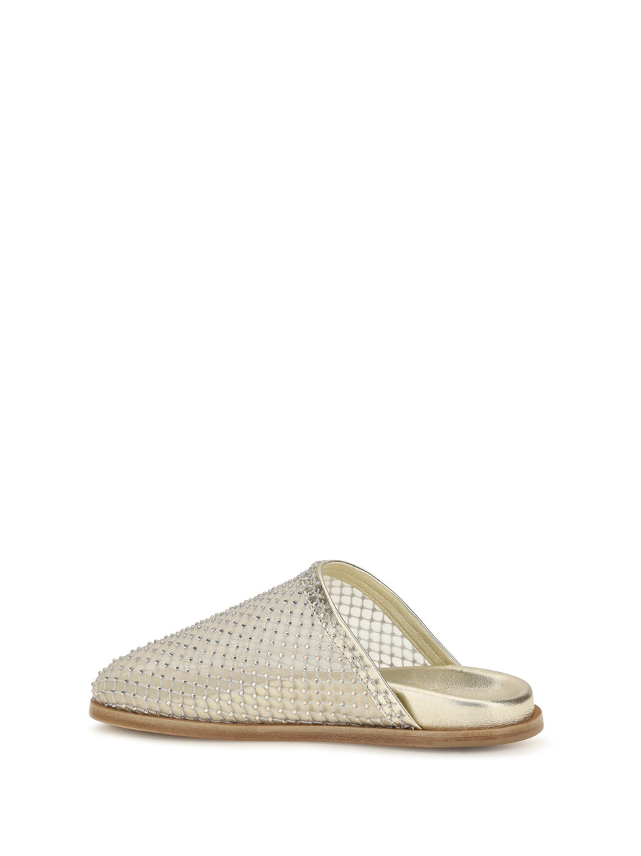 Sabot Mesh Platinum Upper: Fabric Sandal