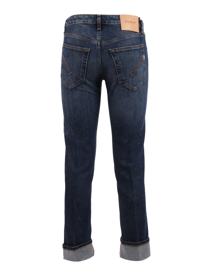 COCO PANTS Blue Cotton Elastan Jean