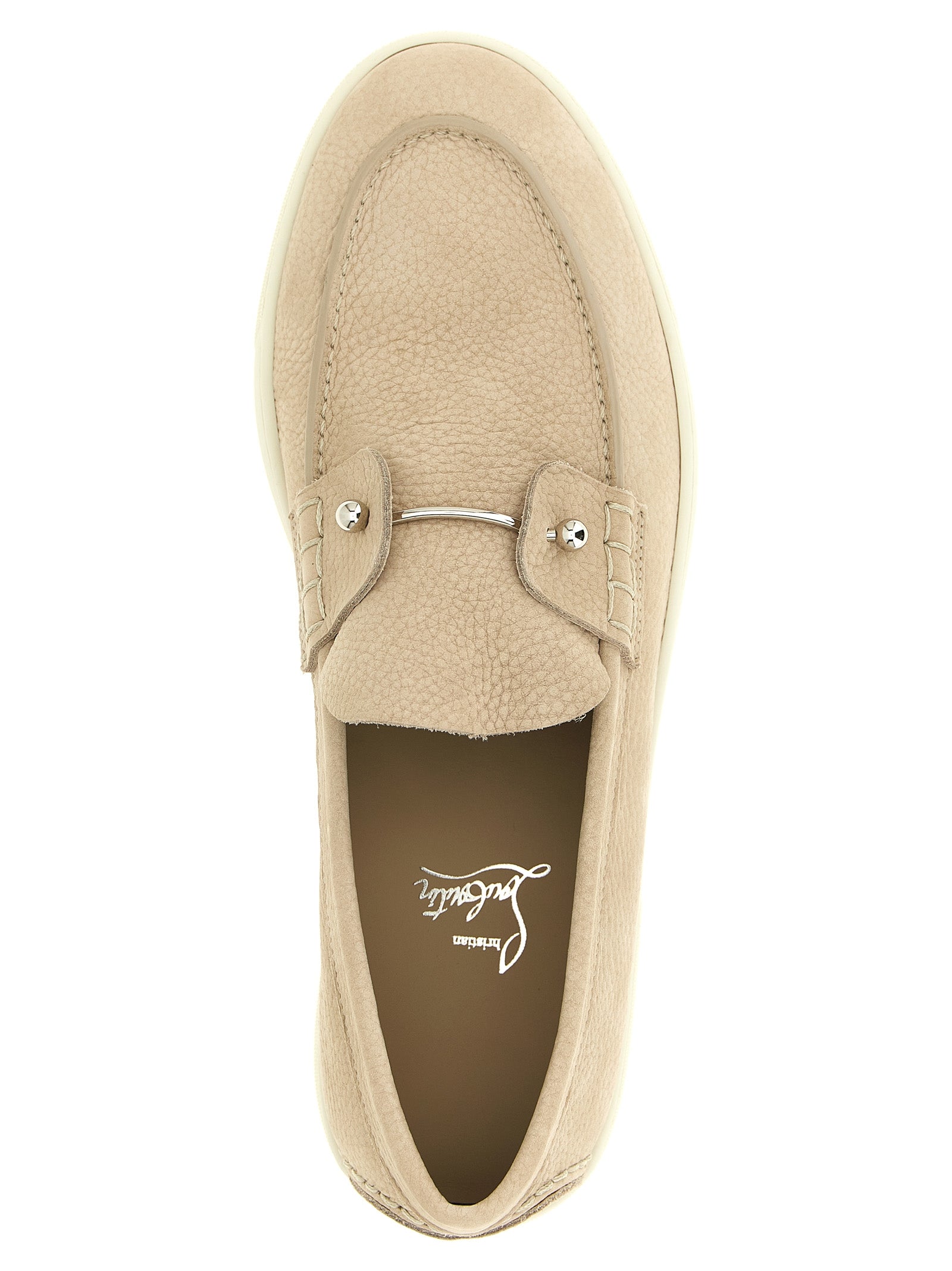 Chambeliboat loafers Beige Calfskin Leather (bos Taurus)