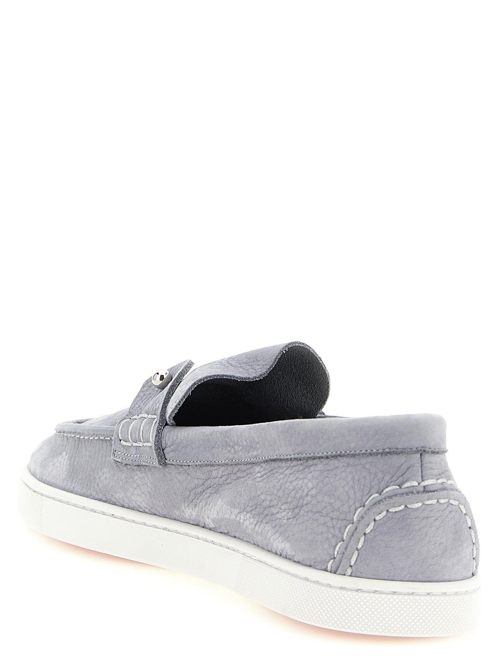 Chambeliboat loafers Gray Calfskin Leather (bos Taurus)
