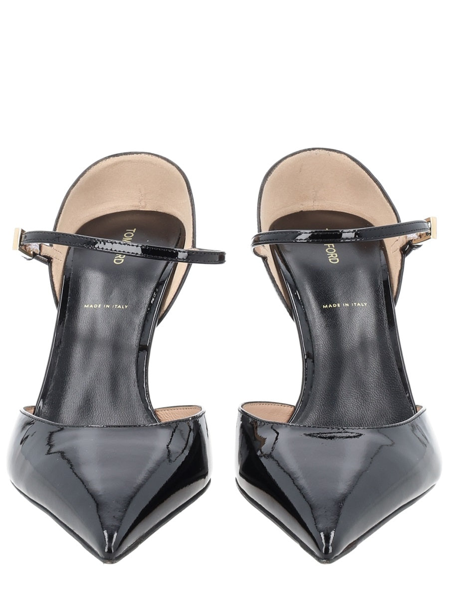 Décolleté Mary Jane Black Calf Leather Shoe