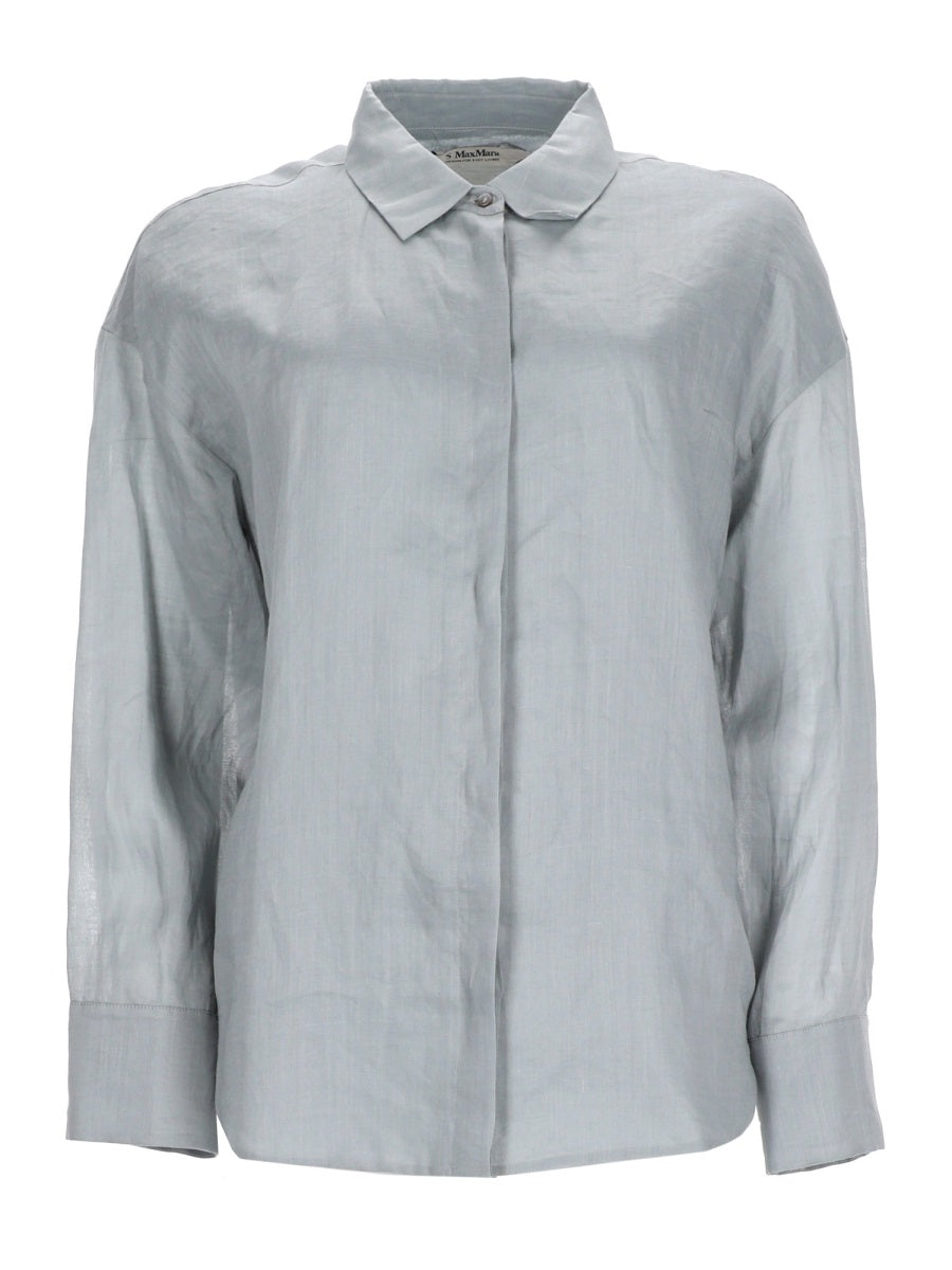 Shirt Abbraccio Blue Ramie