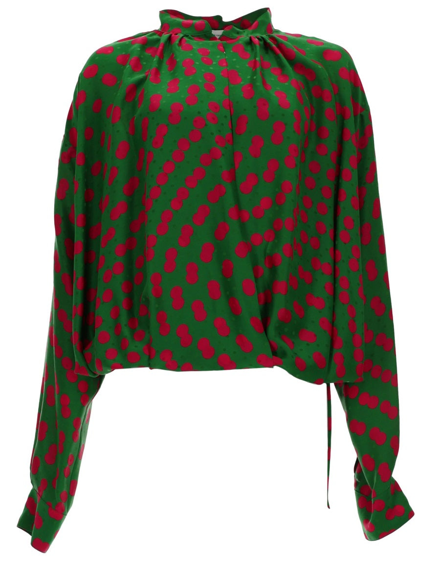 Shirt Cenver Green Viscose-Silk