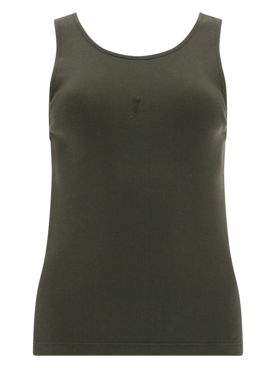 Tank Top Cassandre Green Cotton