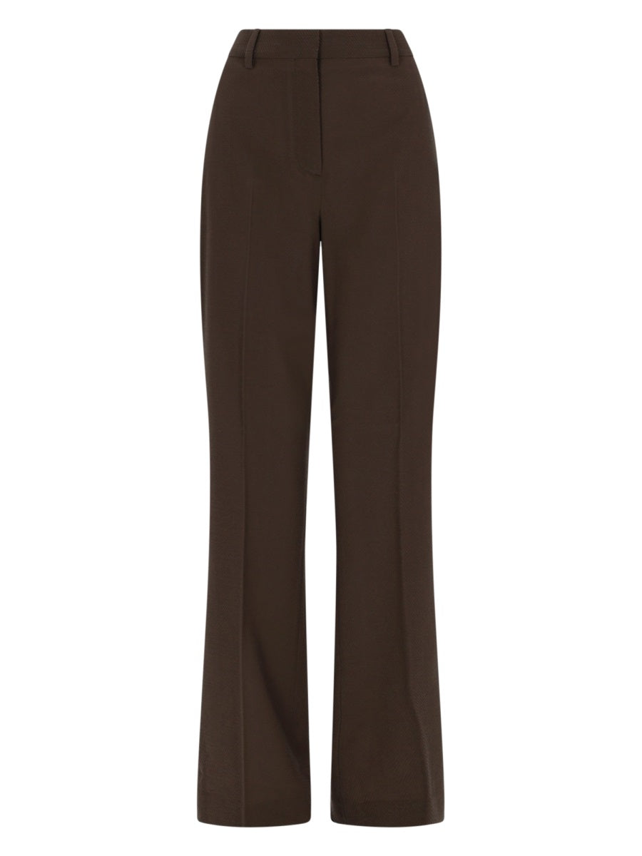 Trousers Tailored Wool Brown Virgin