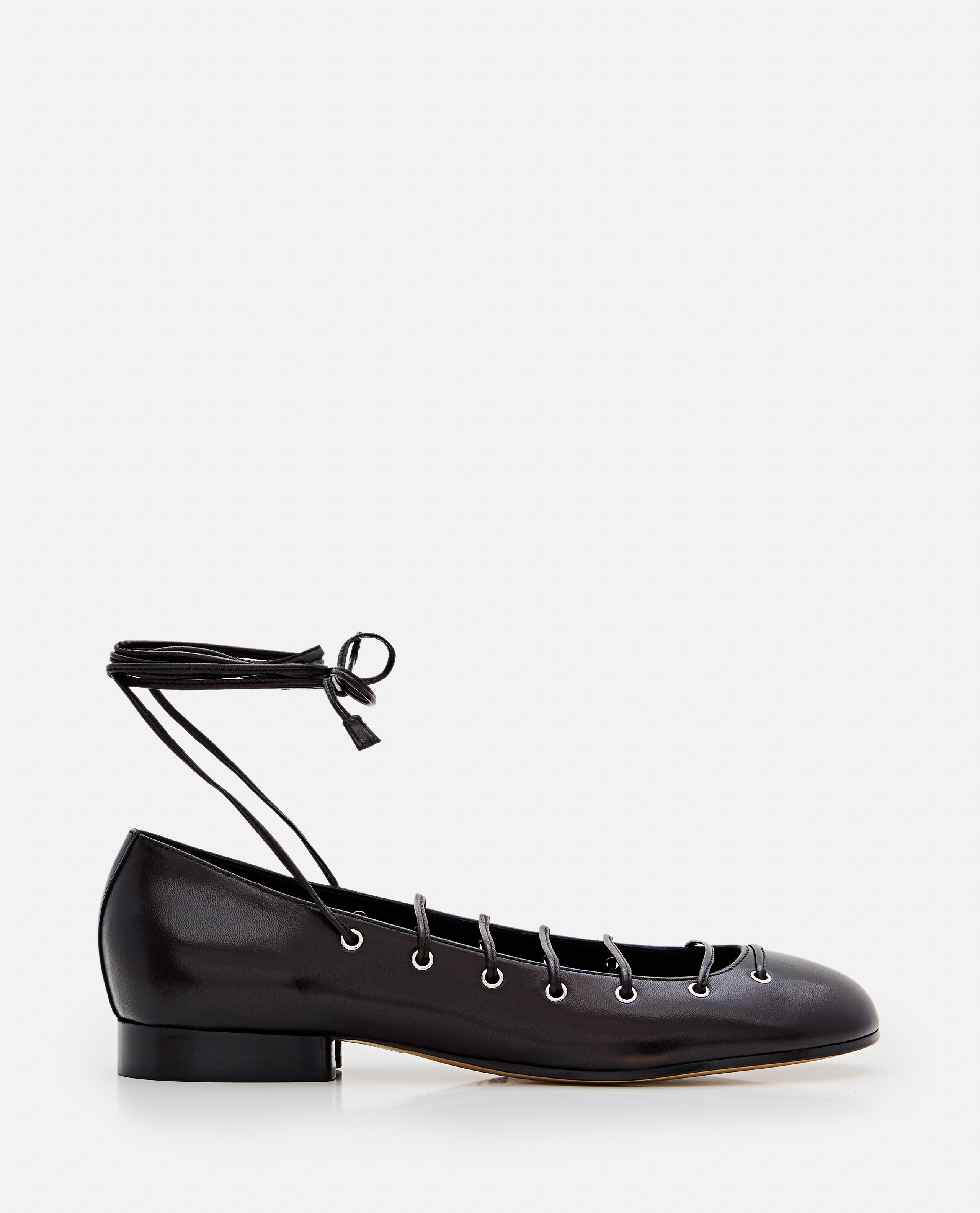 DURAZZI MILANO Flat shoes Black Leather
