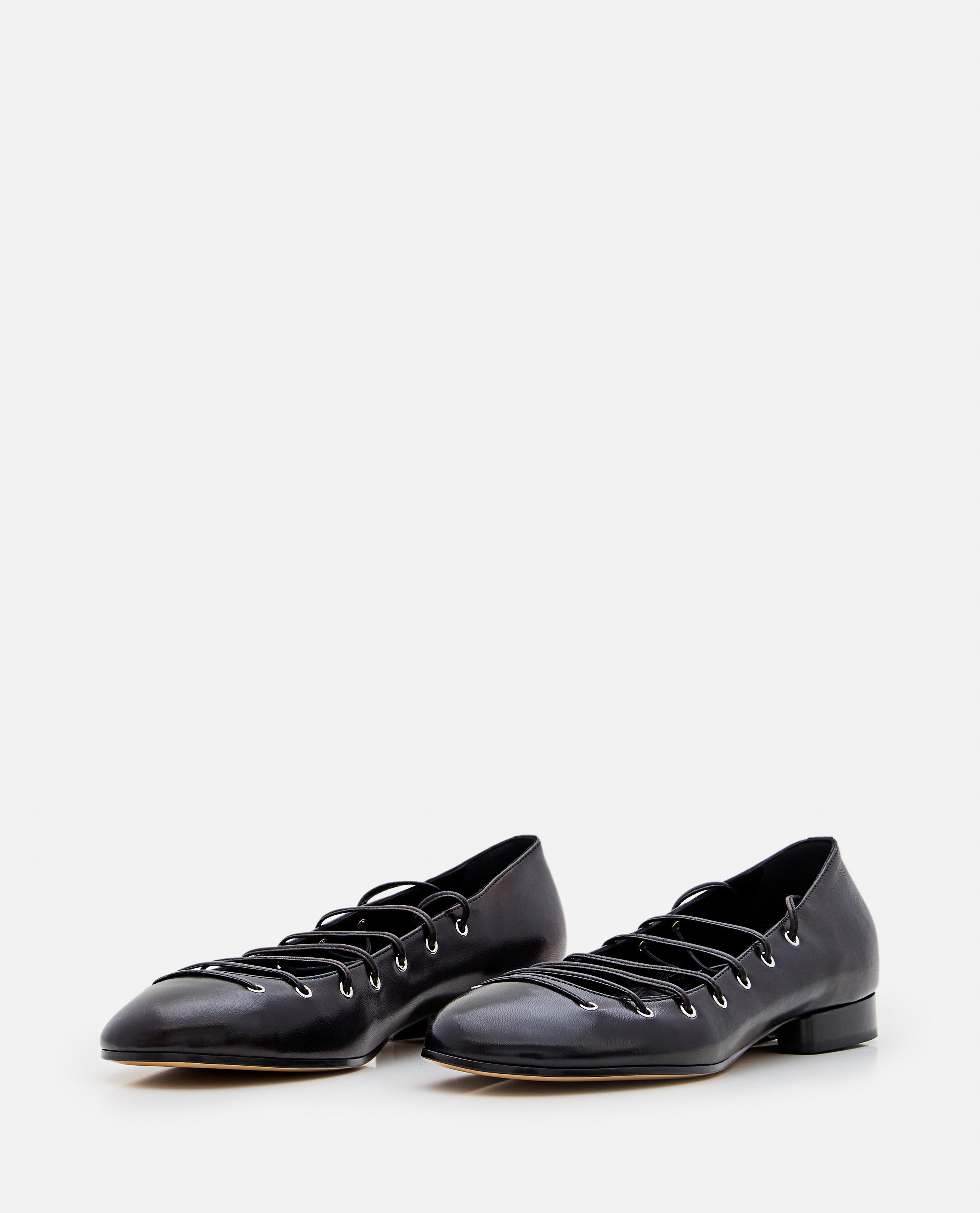 DURAZZI MILANO Flat shoes Black Leather