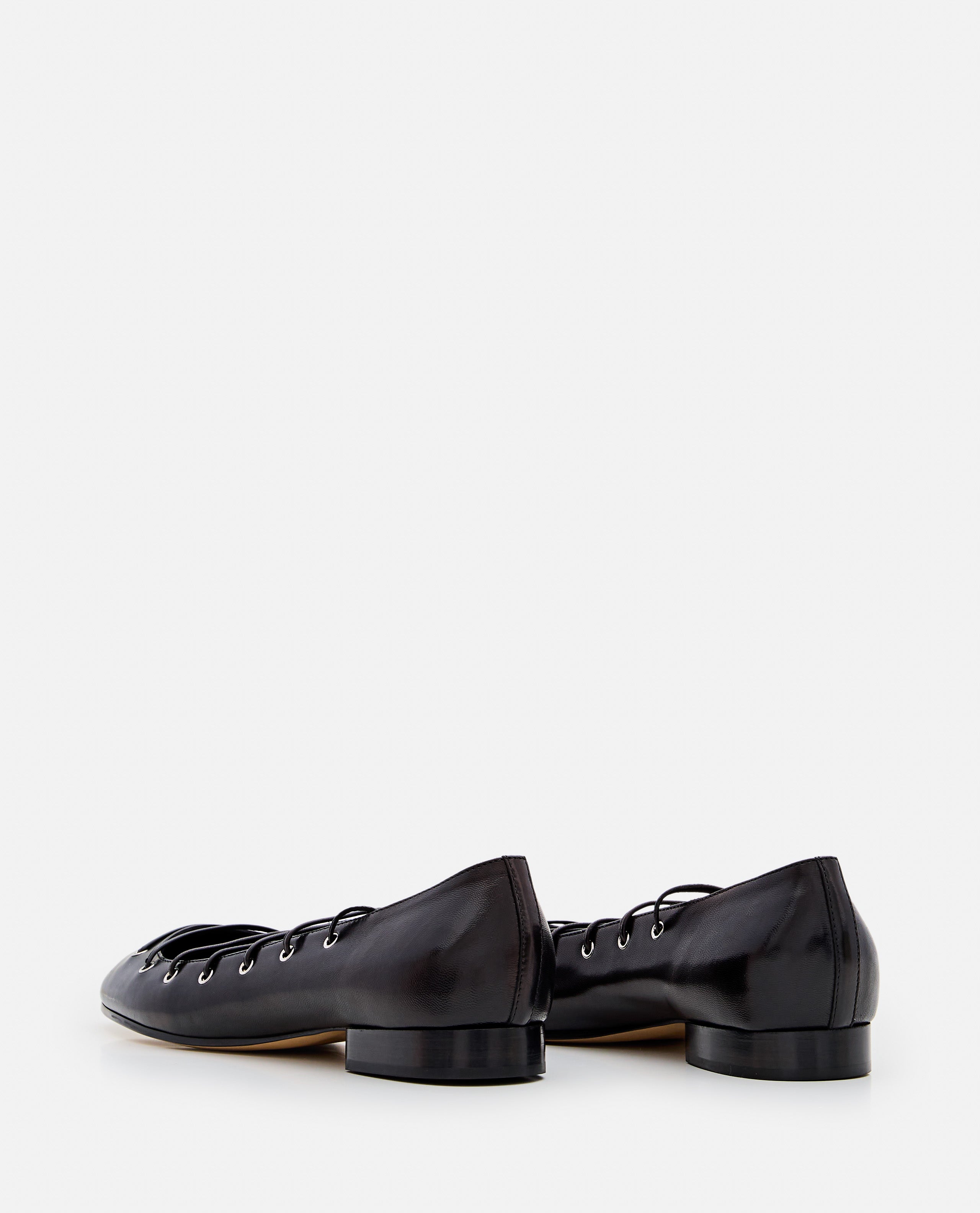 DURAZZI MILANO Flat shoes Black Leather